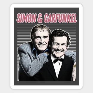 Simon & Garfunkel / Retro Aesthetic Meme British Humour Parody Design Magnet